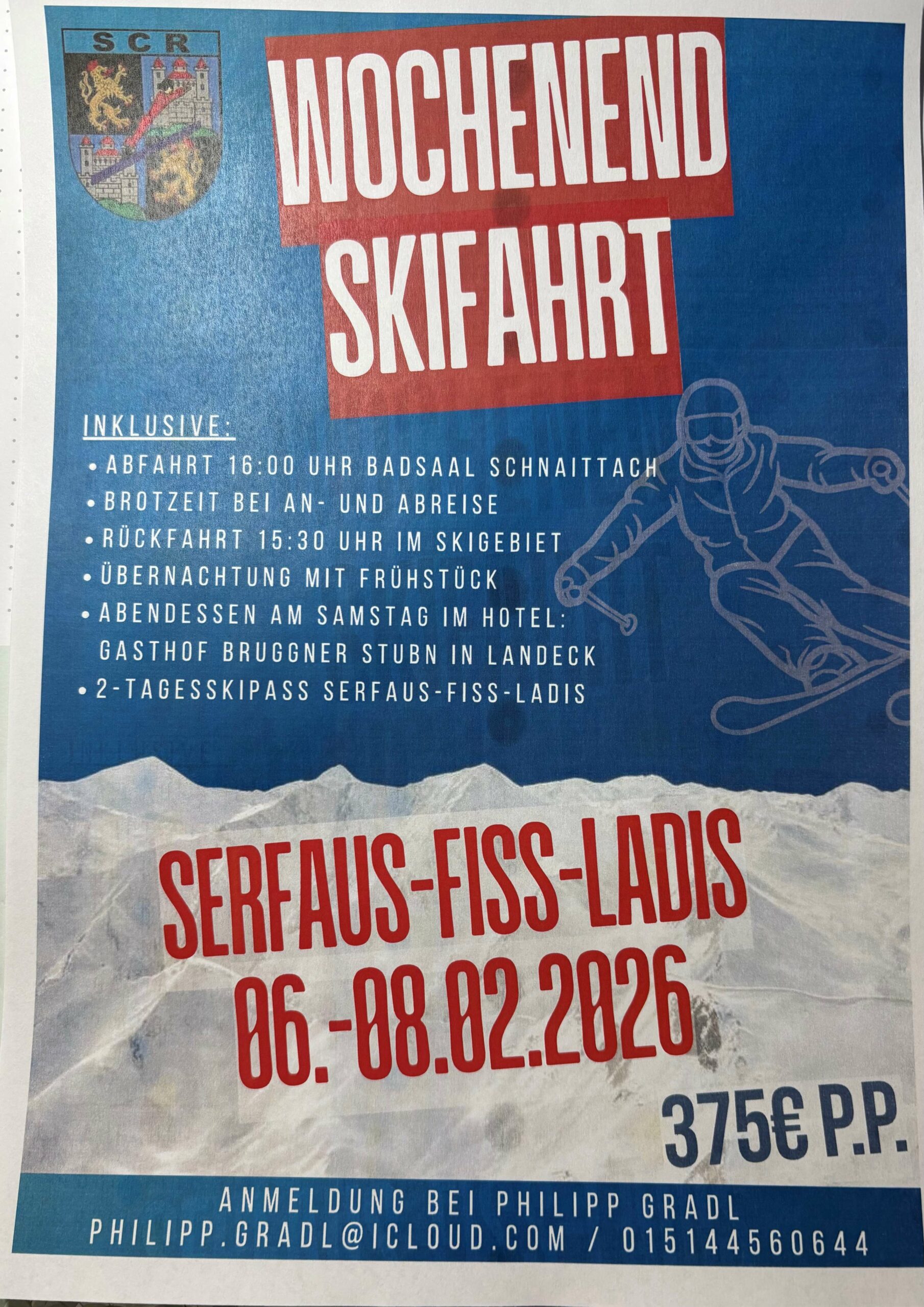 Skifahrt Serfaus 2026